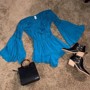 LSPACE XS TEAL ROMPER